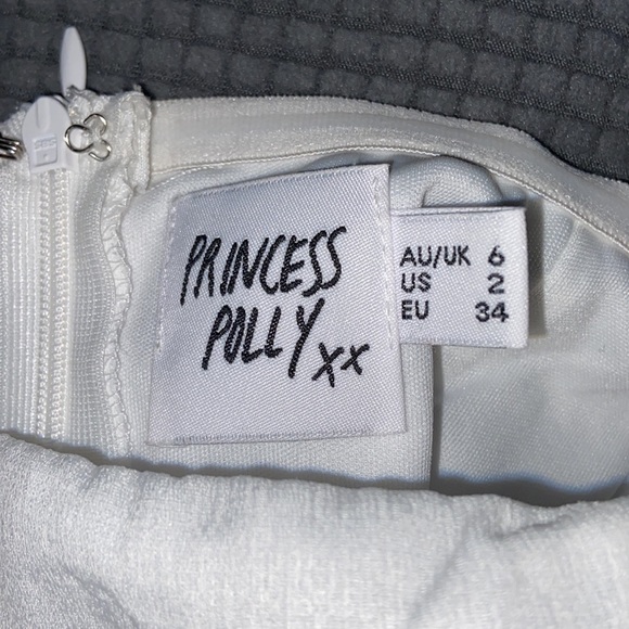 princess polly the rolla romper white - Picture 2 of 4